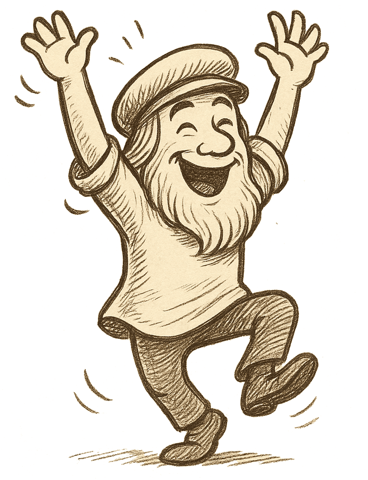 Happy Leo dancing